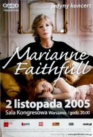 FAITHFULL, MARIANNE - 2006 - Plakat - In Concert - Tourposter - Warschau