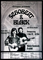 SCHOBERT & BLACK - 1972 - Konzertplakat - Ulrich Roski - Tourposter - Krefeld