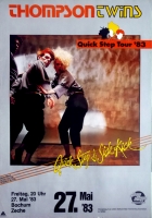 THOMPSON TWINS - 1983 - Live In Concert - Quick Step Tour - Poster - Bochum