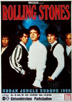 ROLLING STONES - 1990-08-16 - Concert - Urban Jungle - Poster - Gelsenkirchen