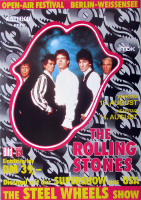 ROLLING STONES - 1990-08-13 - Plakat - Steel Wheels - Poster - Berlin (G2)