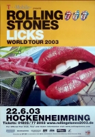 ROLLING STONES - 2003-06-22 - Plakat - Licks - Poster - Hockenheim