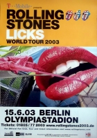 ROLLING STONES - 2003-06-15 - Plakat - Licks - Poster - Berlin