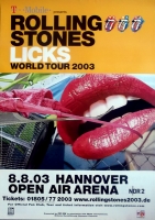 ROLLING STONES - 2003-08-08 - Plakat - Licks- Poster - Hannover