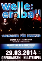 WELLE ERDBALL - 2014 - In Concert - Tanzmusik fr Roboter Tour - Poster