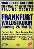 ROLLING STONES - 1990-05-26 - Plakat - Urban Jungle - Poster - Frankfurt (VK)