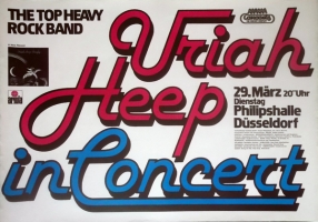 URIAH HEEP - 1977 - Konzertplakat - In Concert - Tourposter - Dsseldorf