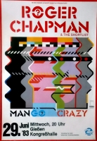 ROGER CHAPMAN - 1983 - Live In Concert - Mango Crazy Tour - Poster - Giesen