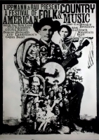 AMERICAN FOLK & COUNTRY - 1966 - Plakat - Gnther Kieser - Poster