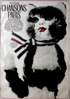 CHANSONS PARIS - 1972 - Plakat - Gnther Kieser - Felix Leclerc - Poster