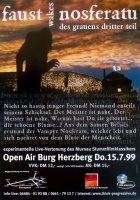 FAUST - 1999 - Konzertplakat - Walks Nosferatu - Tourposter - Burg Herzberg