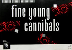 FINE YOUNG CANNIBALS - 1986 - Konzertplakat - Concert - Tourposter