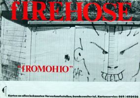 FIREHOSE - 1989 - Tourplakat - Punk - Concert - FromOhio - Tourposter