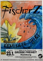 FISCHER Z - 1994 - Konzertplakat - Kamikaze Shirt - Tourposter - Hamburg