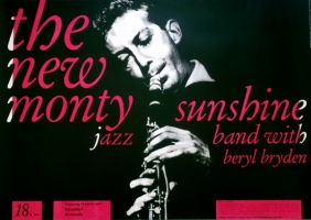 NEW MONTY SUNSHINE - 1961 - Plakat - Jazz - In Concert - Poster - Dsseldorf