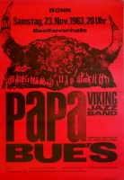 PAPA BUES VIKING JAZZ BAND - 1963 - Plakat - Jazz - Concert - Poster - Bonn