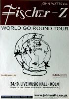 FISCHER Z - 2012 - Konzertplakat - Concert - World go Round - Tourposter - Kln