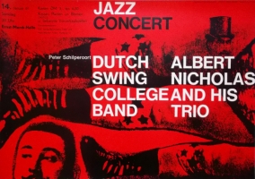 DUTCH SWING COLLEGE BAND - 1961 - Jazz - Gnther Kieser - Poster - Hamburg