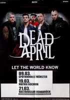 DEAD BY APRIL - 2014 - Tourplakat - Concert - Let the World know - Tourposter