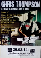 THOMPSON, CHRIS - MANFRED MANN - 2014 - Plakat - In Concert Tour - Poster - Unna