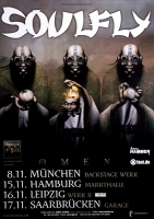 SOULFLY - 2010 - Sepultura - Live In Concert - Omen Tour - Poster