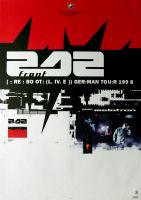 FRONT 242 - 1998 - Plakat - Live In Concert - Re Boot Tour - Poster