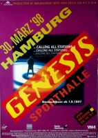 GENESIS - 1998 - Konzertplakat - Calling all Stations - Tourposter - Hamburg