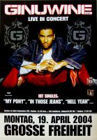 GINUWINE - 2004 - Plakat - Live In Concert Tour - Poster - Hamburg