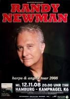 NEWMAN, RANDY - 2008 - Plakat - Harps & Angels - Tourposter - Hamburg