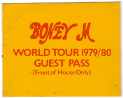 BONEY M - 1979/80 - Pass - Gste - Guest - World Tour