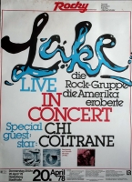 LAKE - 1978 - Konzertplakat - Concert - Chi Coltrane - Tourposter - Heidelberg