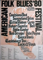 AMERICAN FOLK & BLUES - 1980 - Plakat - Günther Kieser - Poster