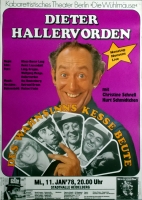 HALLERVORDEN, DIETER - 1978 - Plakat - Des Wahnsinns - Poster - Heidelberg