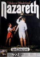 NAZARETH - 1980 - Plakat - In Concert - Malice In - Tourposter - Ludwigshafen