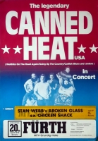 CANNED HEAT - 1976 - Konzertplakat - Concert - Stan Webb - Tourposter - Frth