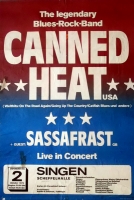 CANNED HEAT - 1975 - Konzertplakat - Concert - Sassafrast - Tourposter - Singen