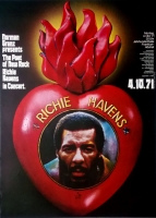 HAVENS, RICHIE - 1971 - Plakat - Kieser - Rock Poet - Tourposter - Frankfurt