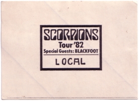 SCORPIONS - 1982 - Pass - Blackfoot - Local