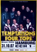 TEMPTATIONS - 2007 - Plakat - Concrt - Four Tops - Tourposter - Hamburg