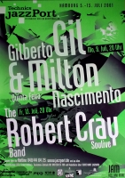 GIL, GILBERTO - MILTON - ROBERT CRAY - 2001 - Konzertplakat - Poster - Hamburg