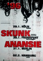 SKUNK ANANSIE - 1996 - Tourplakat - Concert - Paranoid and Sunburnt - Tourposter