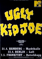 UGLY KID JOE - 1995 - Tourplakat - In Concert - Menace to Sobriety - Tourposter