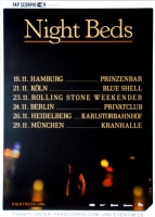 NIGHT BEDS - 2013 - Tourplakat - In Concert - Tourposter