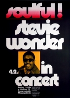 WONDER, STEVIE - 1972 - Plakat - Gnther Kieser - Poster - Frankfurt