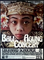 SCHOENER, EBERHARD - 1976 - Plakat - Bali Agung - Concert - Poster - Dsseldorf