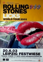 ROLLING STONES - 2003-06-20 - Plakat - Licks - Poster - Leipzig - A0