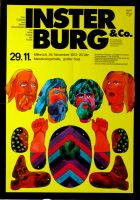 INSTERBURG & CO - 1972 - Konzertplakat - Karl Dall - Tourposter - Nrnberg