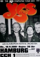 YES - 2001 - Konzertplakat - Concert - Symphonic - Tourposter - Hamburg