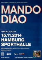 MANDO DIAO - 2014 - Konzertplakat - Concert - Aelita - Tourposter - Hamburg