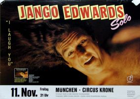 EDWARDS, JANGO - 1983 - In Concert - Clown Power Tour - Poster - Mnchen